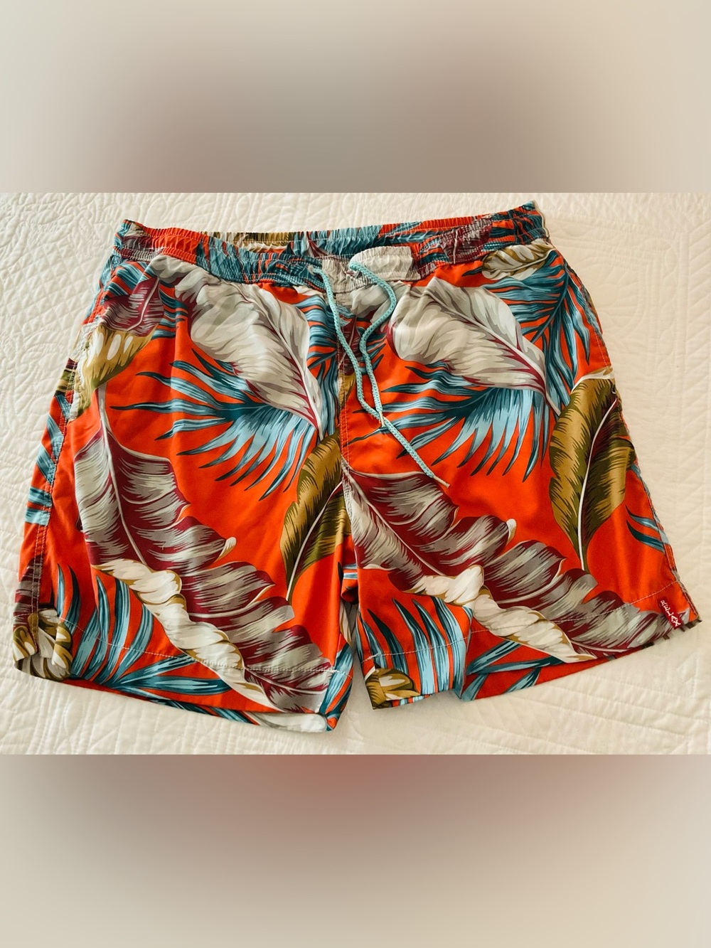 Tommy Bahama Relax Men’s Swim Trunks Tropical Print Colorful Sz: 1XB
